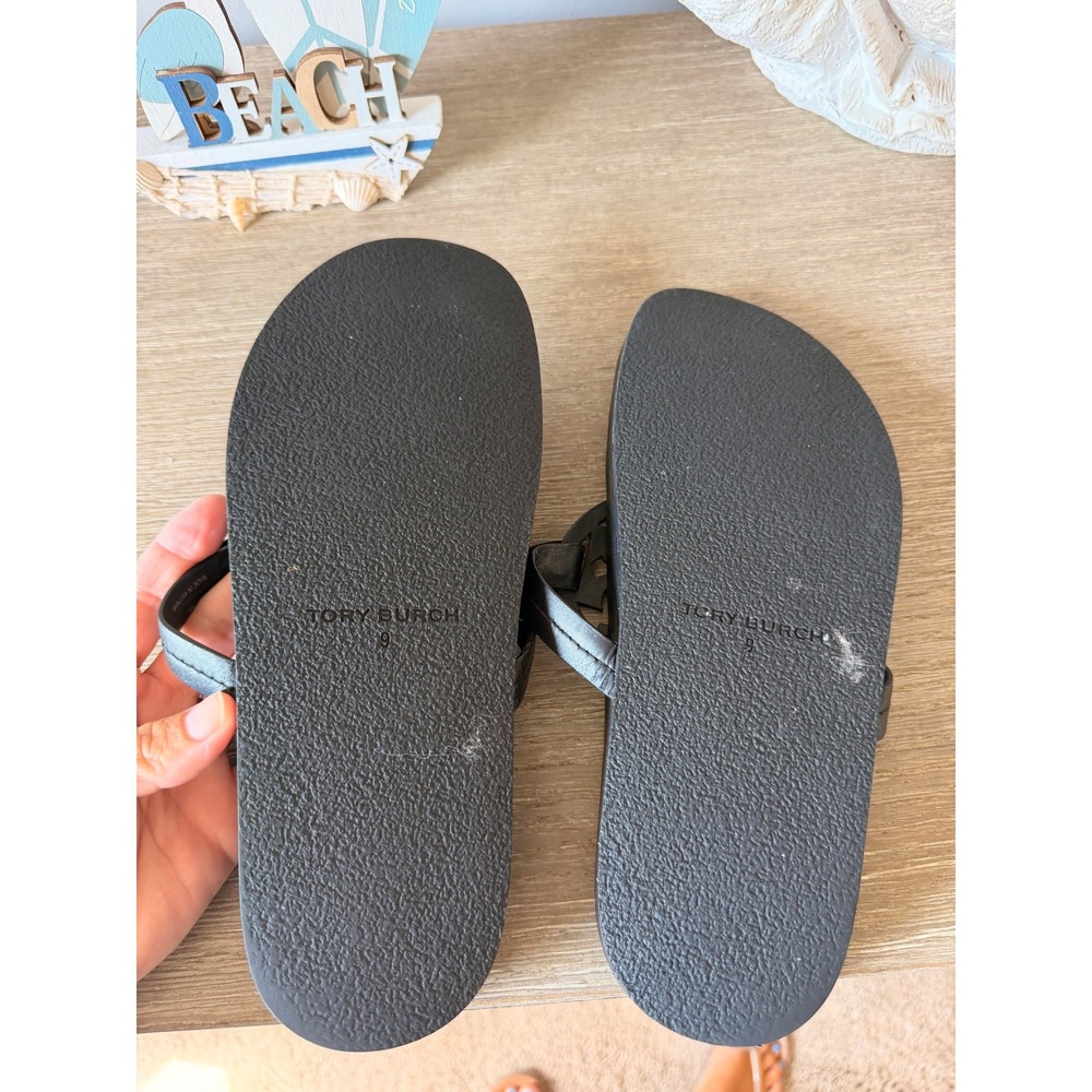 Tory Burch Miller Cloud Sandals Womens Black 9M - Picture 4 of 5